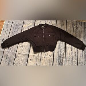 No Boundaries Black Bomber Jacket